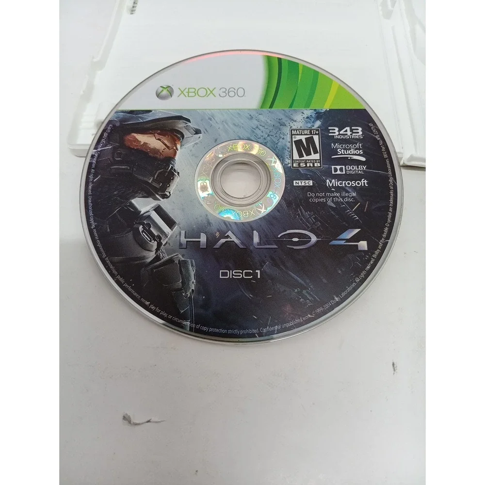 Halo 4 Microsoft Xbox 360 2012 2-Disc Set 343 Industries Sci-Fi Shooter NTSC
